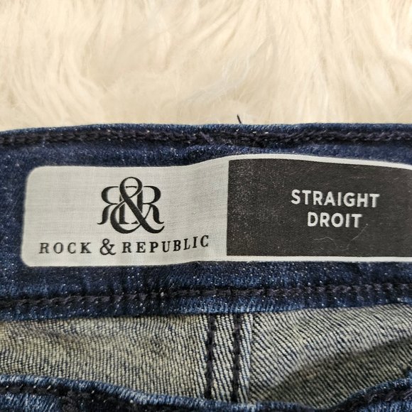 Rock & Republic Men's Blue Straight Legs Denim Jean W34/L30 - Picture 8 of 9